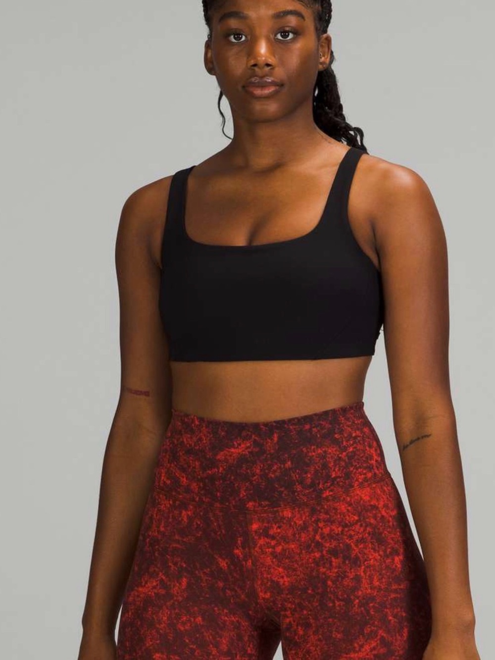 Lululemon Ribbed Train Bra Medium Support.  C/D Cup Black – Size 12